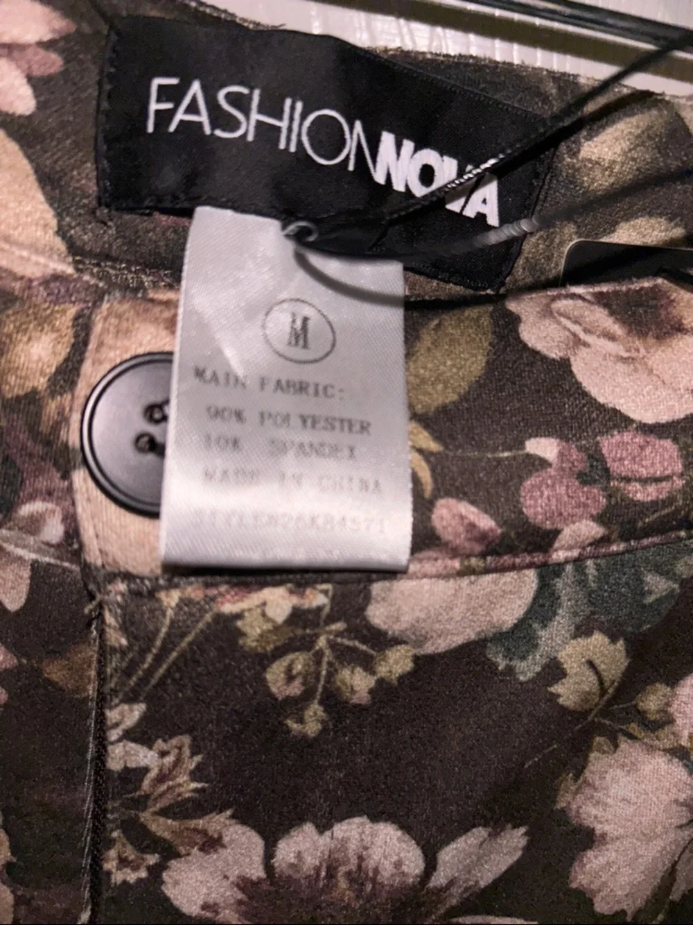 Fashion Nova Brown Floral Boot Cut Pants / Flare Bottom - Picture 9 of 9
